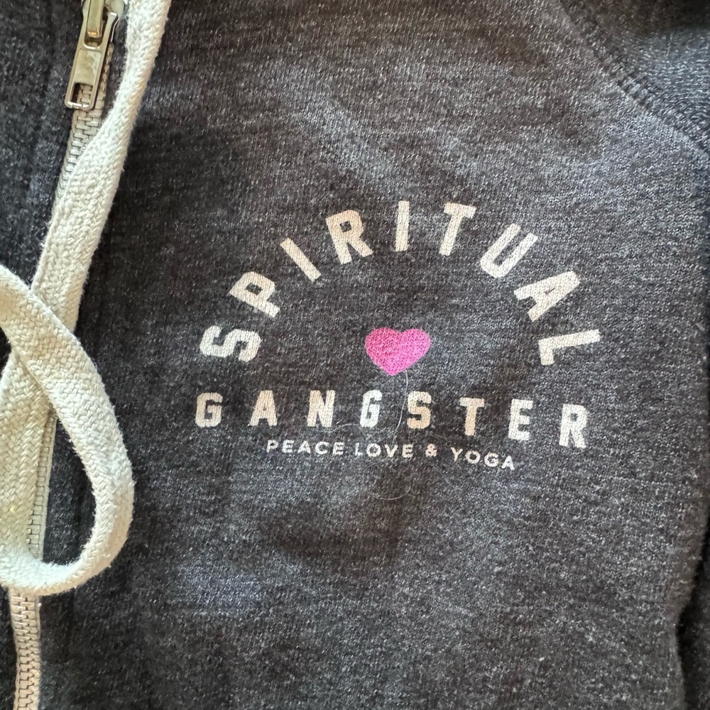 SPIRITUAL GANGSTER Hoodie Sweatshirt - grey - size xs